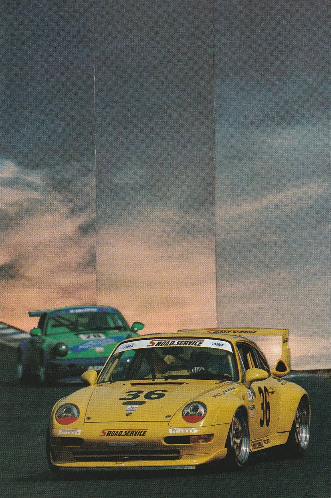 Porsche 911 framed collage