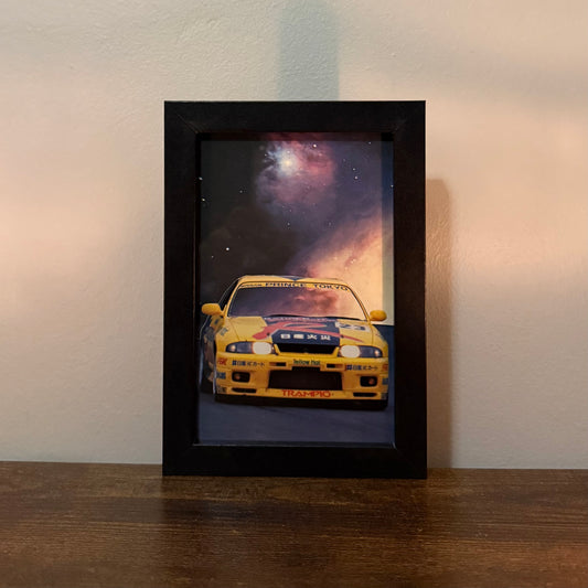 Nissan Skyline R33 framed collage