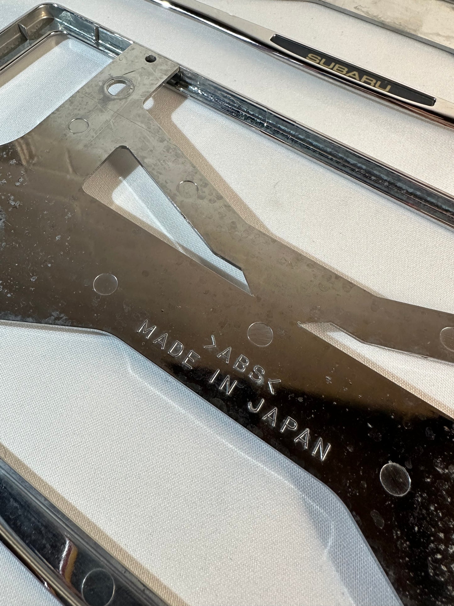 Subaru Japanese Plate Frames