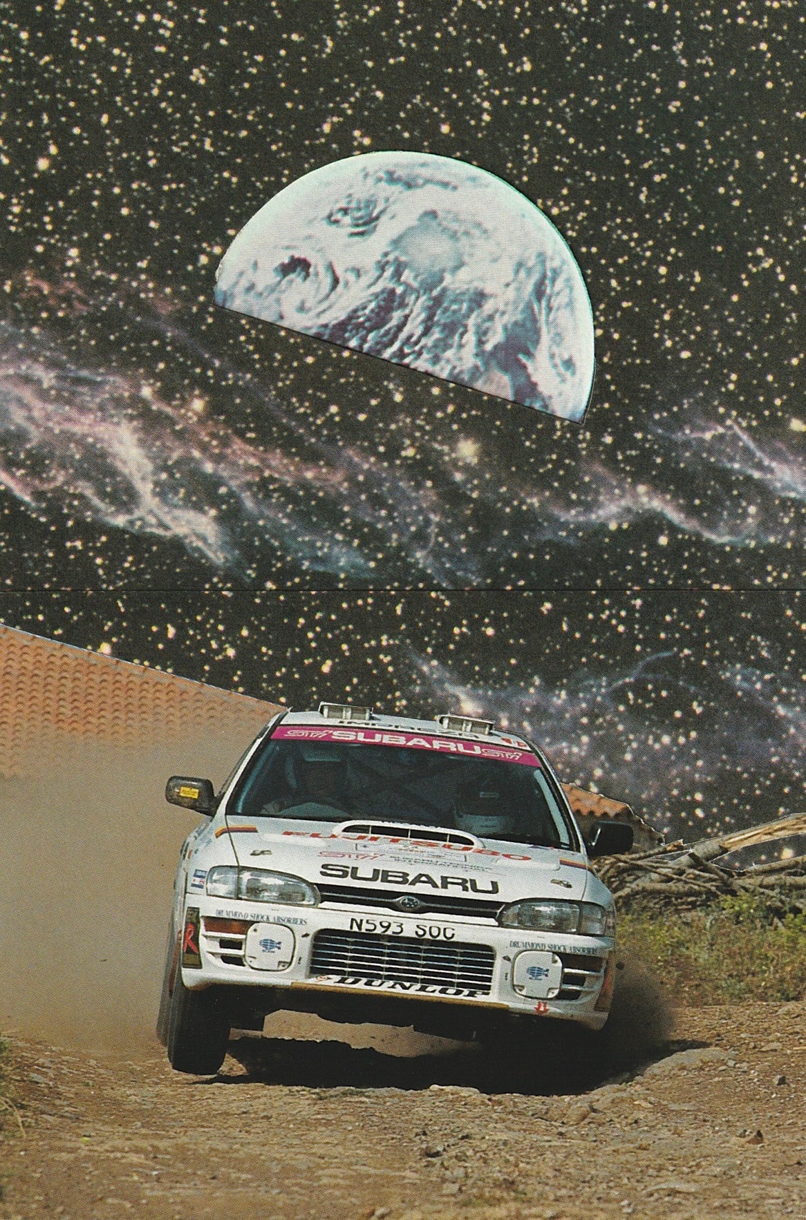 Subaru WRX framed collage