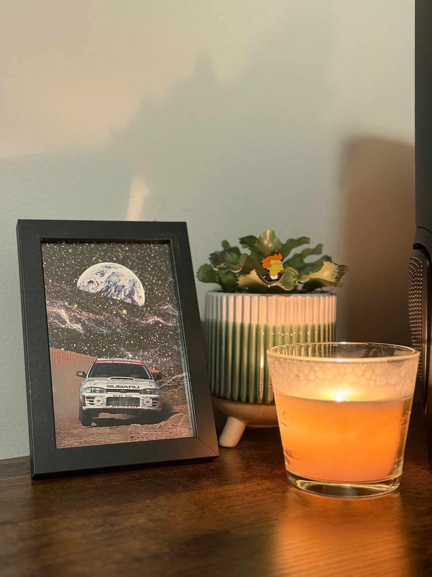 Subaru WRX framed collage