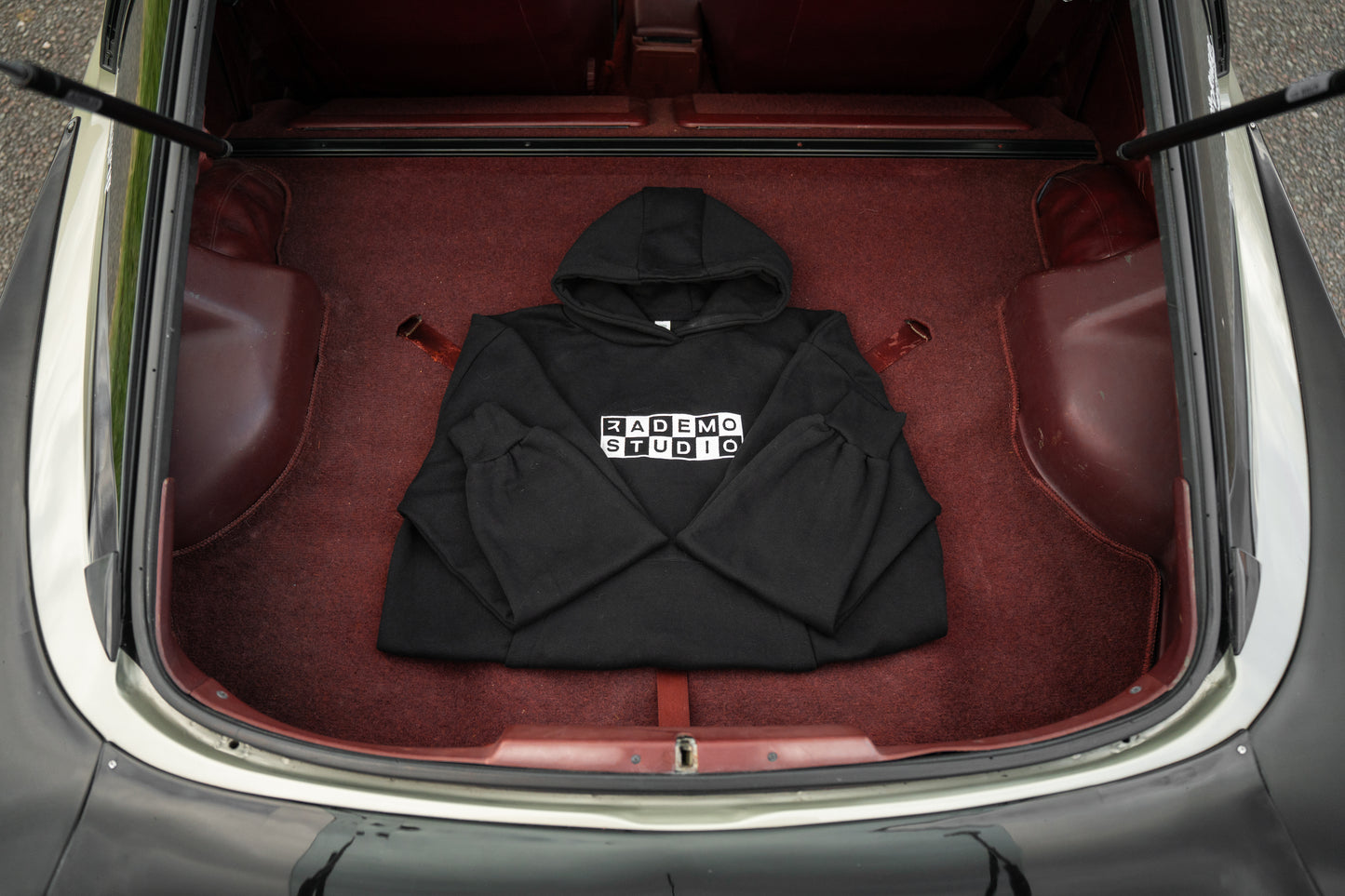 Chequered Hoodie - Black